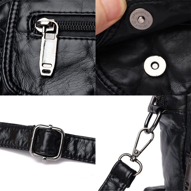 👜 Women’s Vintage Leather-Look Crossbody Shoulder Bag BUY 1 GET 1 FREE