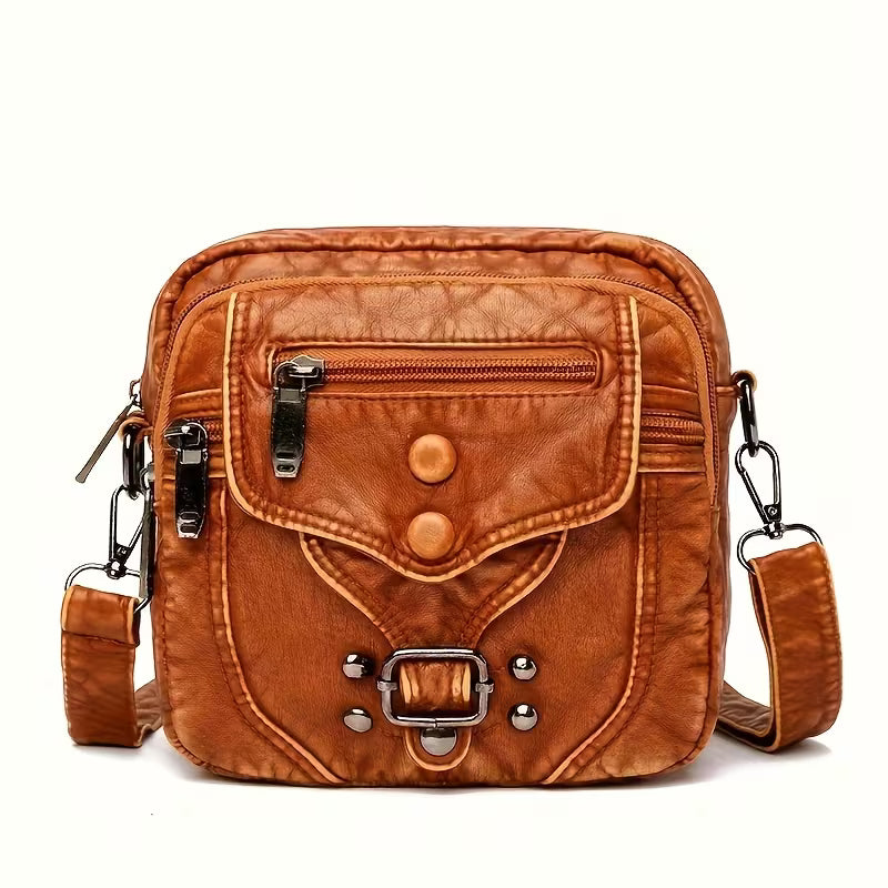 👜 Women’s Vintage Leather-Look Crossbody Shoulder Bag BUY 1 GET 1 FREE